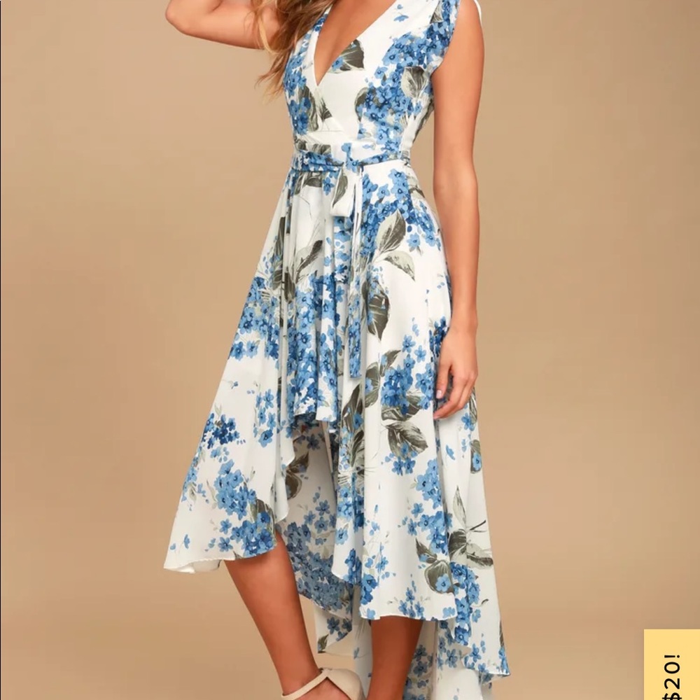 Lulus French Countryside White High-Low Dress